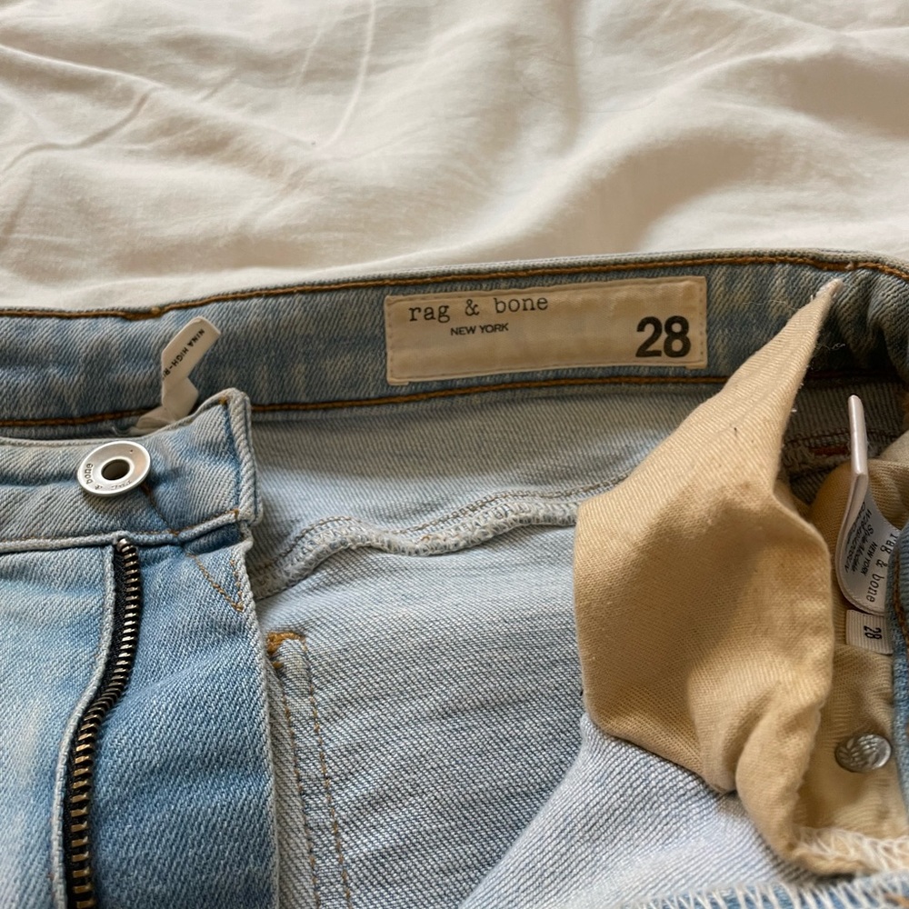 Light wash rag and bone jeans